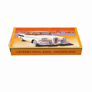 Vtg Ford Edsel 1958 Lackerli Huus Basel Switzerland Peppermint Collectors Tin